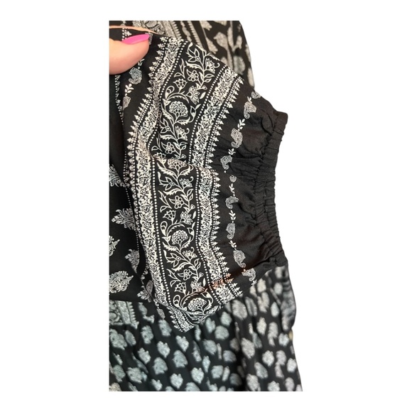 🆕 👗 NWOT RELATIVITY Black & White Boho Dress | Size XL - Picture 4 of 9